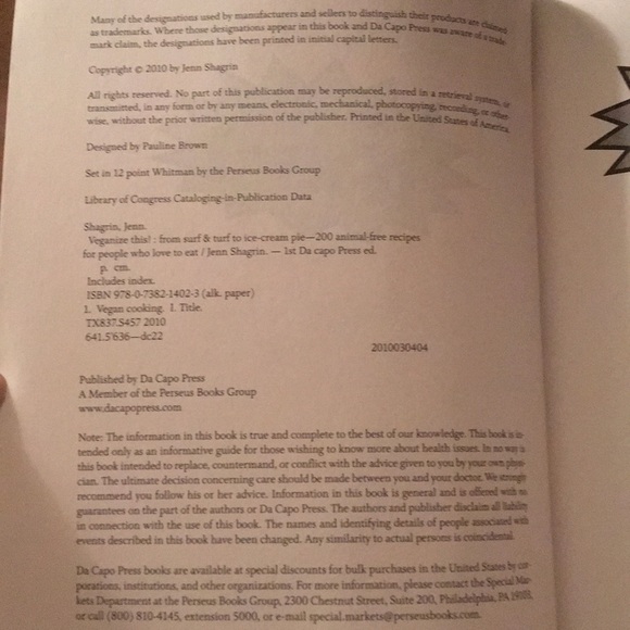 Book - Vegan Recipes - Picture 3 of 5